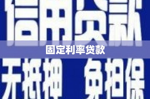 保税区固定利率贷款