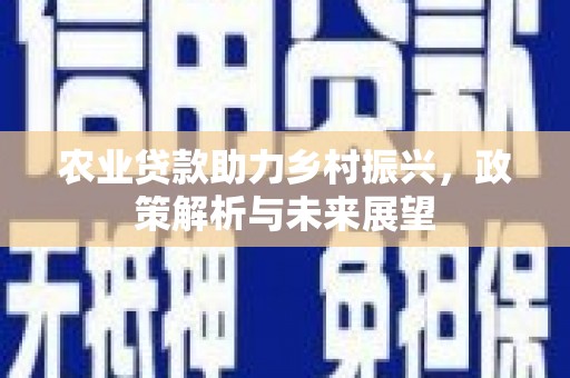 南屯农业贷款助力乡村振兴，政策解析与未来展望