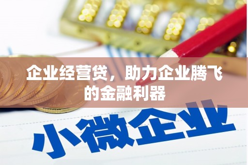 迁安市企业经营贷，助力企业腾飞的金融利器