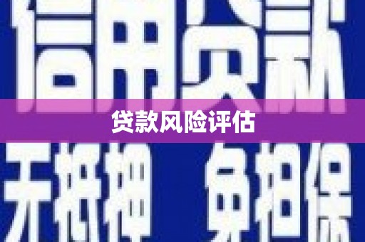 磴口贷款风险评估