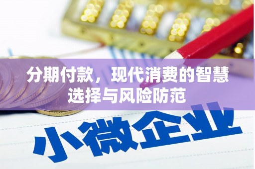 大足分期付款，现代消费的智慧选择与风险防范