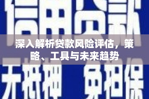 武安深入解析贷款风险评估，策略、工具与未来趋势