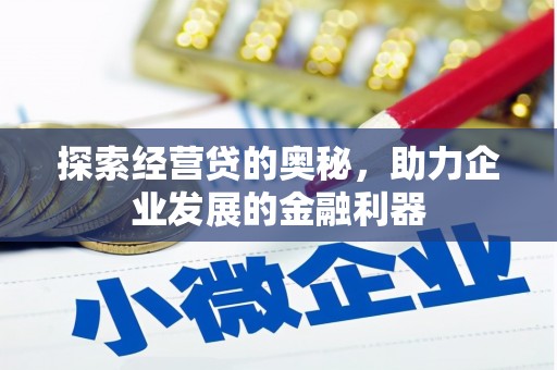 磐安探索经营贷的奥秘，助力企业发展的金融利器