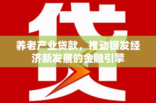 国姓养老产业贷款，推动银发经济新发展的金融引擎