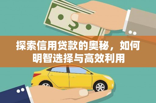 湖内探索信用贷款的奥秘，如何明智选择与高效利用