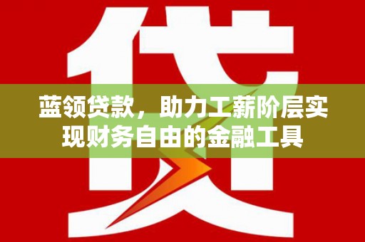 定安蓝领贷款，助力工薪阶层实现财务自由的金融工具