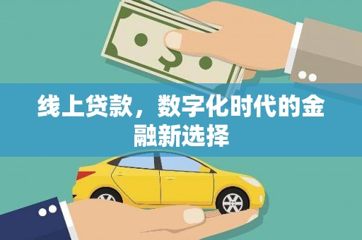 屯溪线上贷款，数字化时代的金融新选择